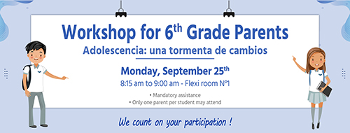 Workshop for 6th Grade Parents